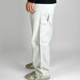 Carpenter Trousers in White Canvas