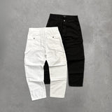 Carpenter Trousers in White Canvas