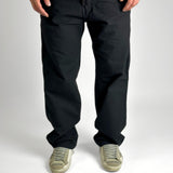Carpenter Trousers in Black Canvas