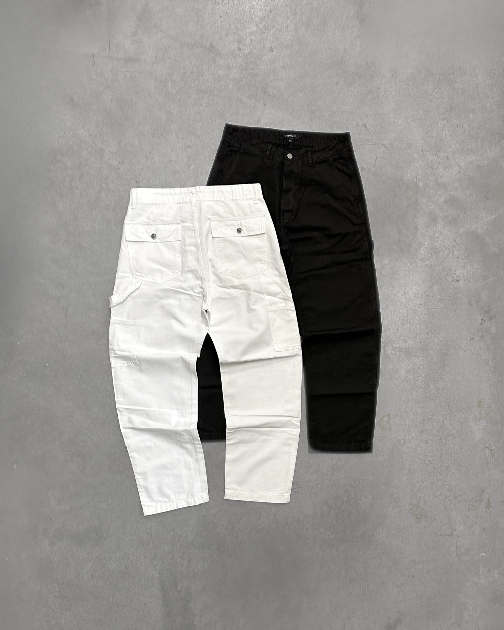 Pantalone Carpenter in Canvas Nero