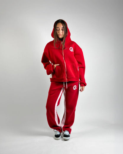 ZIP Hoodie Red